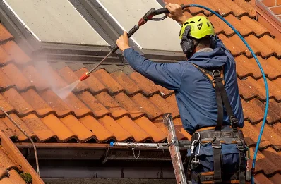 Démoussage et hydrofuge de toiture à Verdon